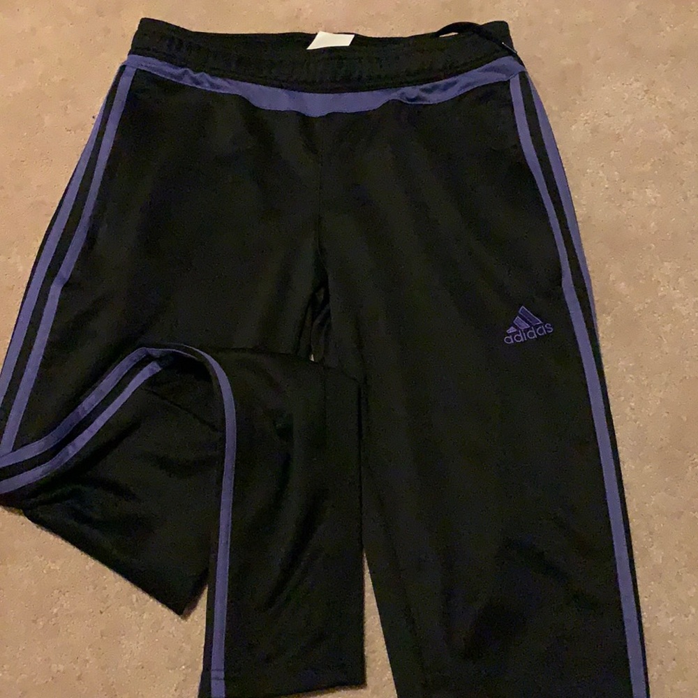 women’s adidas purple stripe pants